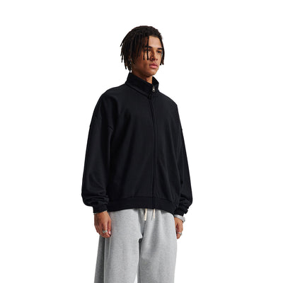 Oversized Zip High Neck Sweatshirt