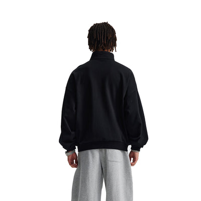 Oversized Zip High Neck Sweatshirt