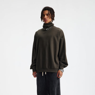 Soft Oversized Turtleneck Cozy Comfort Sweatshirt