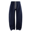 Elastic Drawstring Waist Fleece Jogger Pants