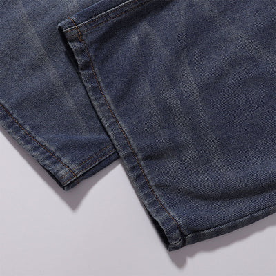 Front Pocket Embroidered Washed Wide Leg Jeans