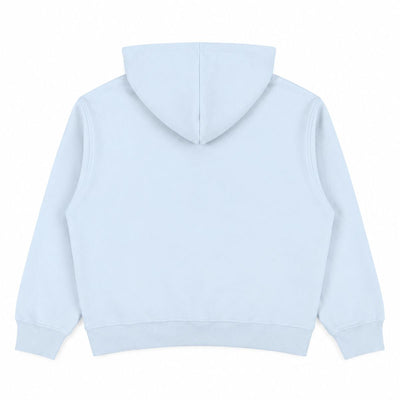 Boxy Cropped 340G Thermal Fleece Zip Hoodie