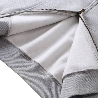 Dual Zipper Fleece Hooded Streetwear Hoodie