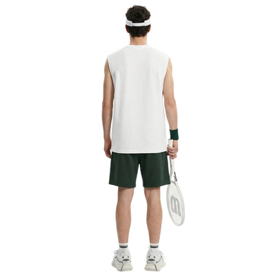 Panelled Back Seam Sleeveless T-Shirt