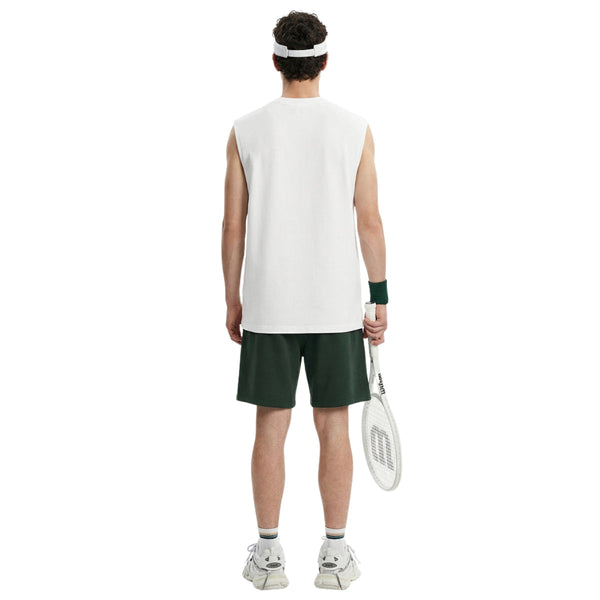 Panelled Back Seam Sleeveless T-Shirt