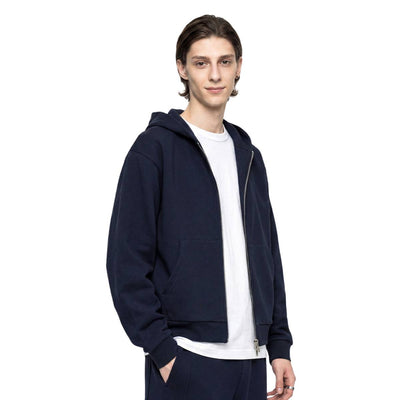 Vintage Boxy Full Zip Hooded Sweatshirt