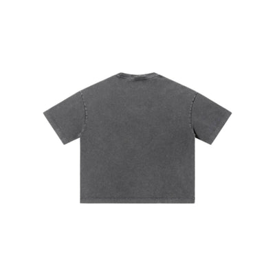 Distressed Fade Drop Shoulder Oversized Cotton T-Shirt