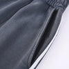 Contrast Side-Stripe Cotton Sweatpants