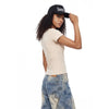 Snow Washed Peruvian Cotton Slim Fit Y2K Tee
