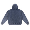 Double Slider Zip Knit Denim Hoodie
