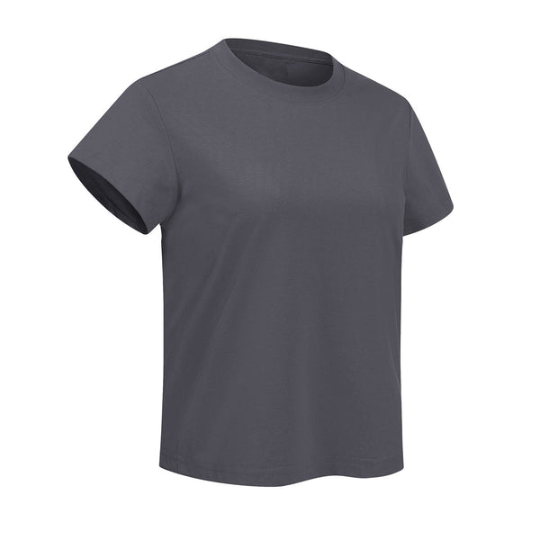 Classic Crew Neck Comfortable Versatile Everyday Tee
