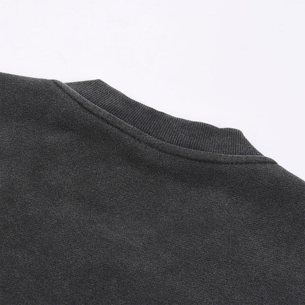 Vintage Washed Zip Collar Jacket