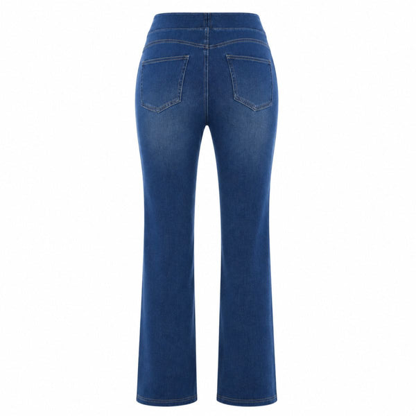 Vintage Washed High Waist Straight Leg Jeans