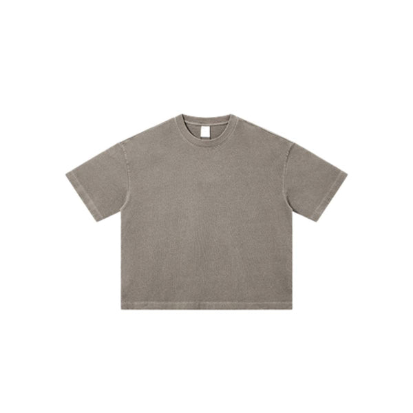Distressed Fade Drop Shoulder Oversized Cotton T-Shirt