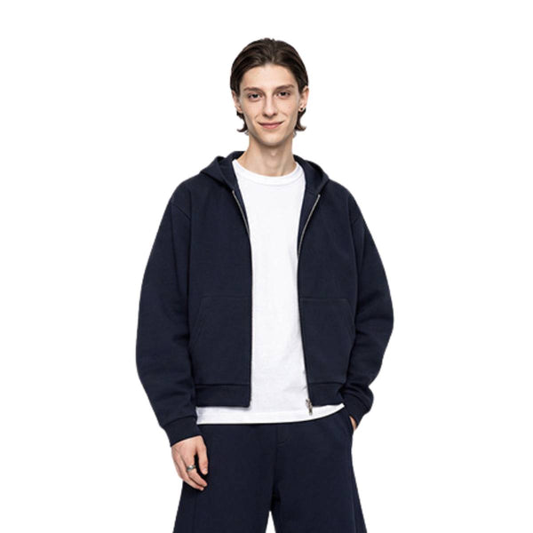 Vintage Boxy Full Zip Hooded Sweatshirt