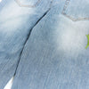 Vintage Slub Embroidered Curved Blade Relaxed Jeans