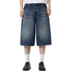Baggy Bermuda Washed Denim Shorts