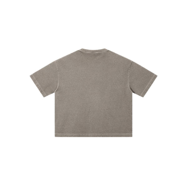 Distressed Fade Drop Shoulder Oversized Cotton T-Shirt
