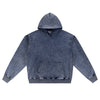 Knit Denim Kangaroo Pocket Hoodie