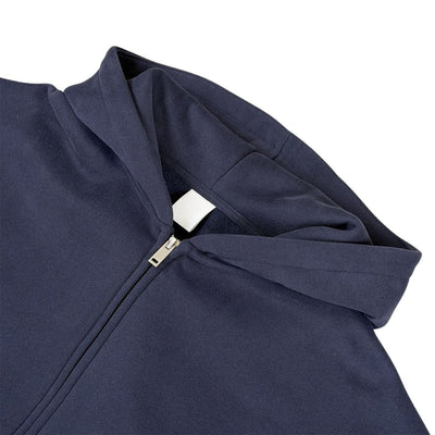 Boxy Cropped 340G Thermal Fleece Zip Hoodie