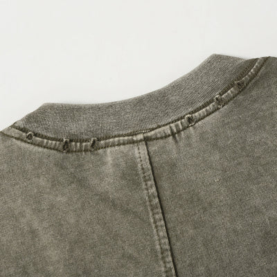 Streetwear Inspired Color Blocked Washed Casual Cotton Tee