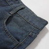 Vintage Washed Knee Length Denim Bermuda Shorts