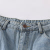 Vintage Washed Utility Cargo Wide-Leg Jeans