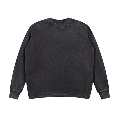 Stone Wash Crew Neck Sweatshirt 360gsm