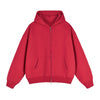 Heavyweight Double-Slider Zipper Fleece Hoodie