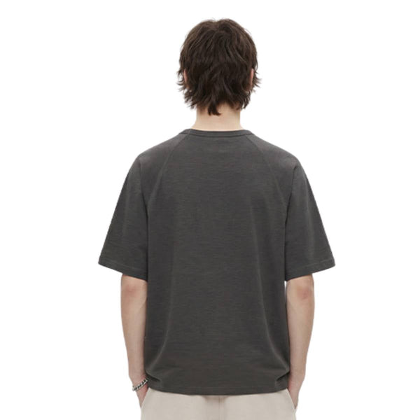 Heavyweight Ladder Cotton Raglan Sleeve Textured Oversized T-Shirt