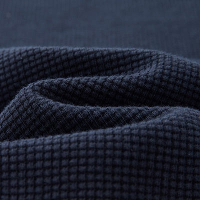 260G Waffle Knit Boxy Long Sleeve Tee
