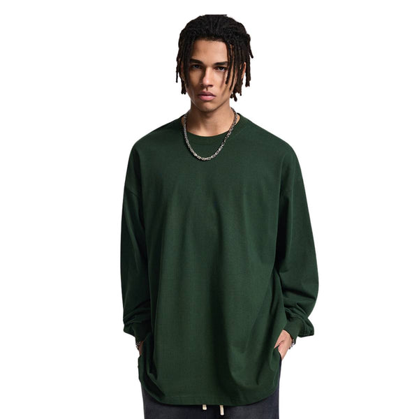 Vintage Loose Fit Heavyweight Cotton Long-Sleeve T-Shirt