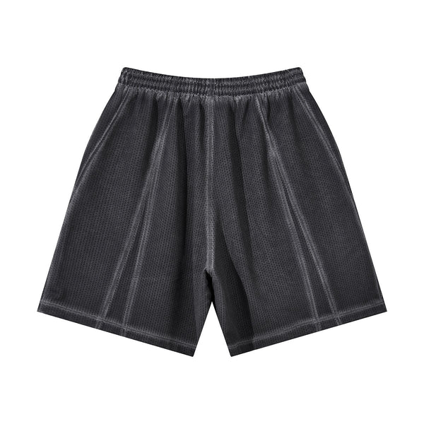 Breathable Mesh Athletic Elastic Waist Training Shorts