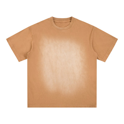 Stone-Washed Faded Cotton Tee 250gsm