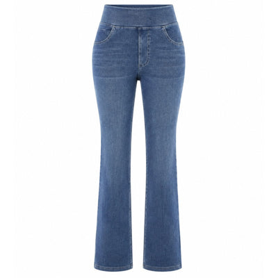 Vintage Washed High Waist Straight Leg Jeans