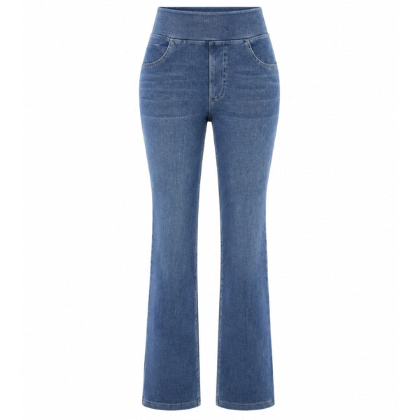 Vintage Washed High Waist Straight Leg Jeans