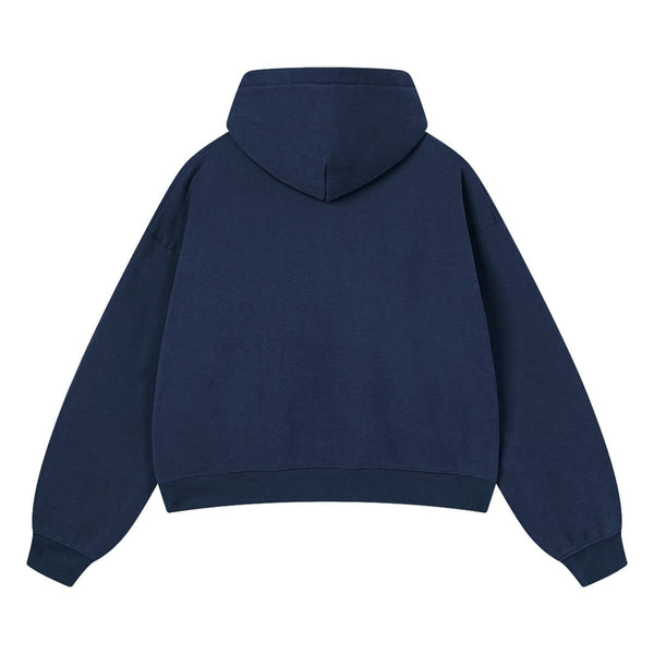 Vintage Acid Washed Thick Hooded Sweatshirt