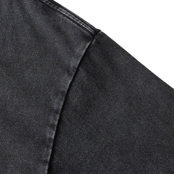 Distressed Fade Drop Shoulder Oversized Cotton T-Shirt