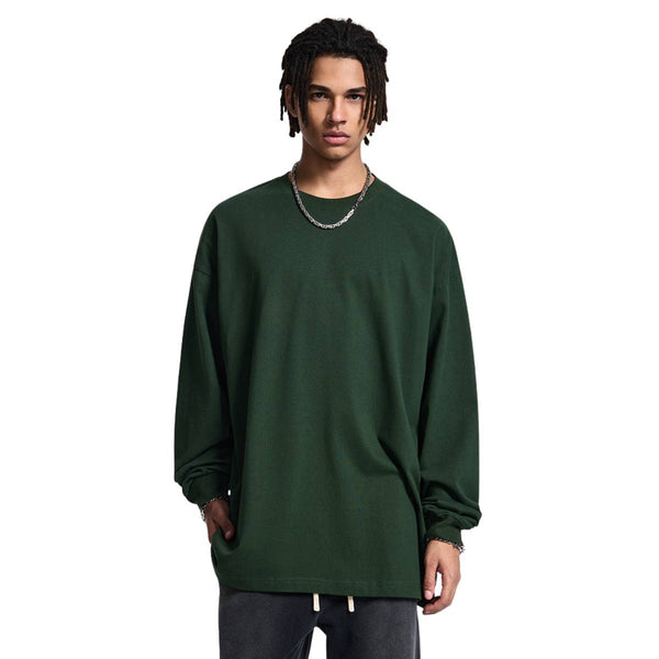 Vintage Loose Fit Heavyweight Cotton Long-Sleeve T-Shirt