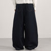 Knife Cut Patchwork High Waist Wide Leg Jeans