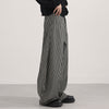 High Waisted Striped Wide Leg Casual Pants