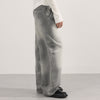 Vintage Gray Distressed High Waist Jeans
