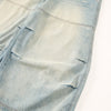 Distressed Light Wash Vintage Wide Leg Pants