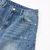 Loose Pleated Wide Leg Scimitar Jeans