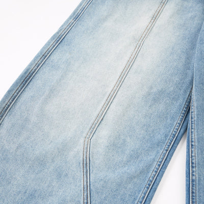 Oversized Pocket Distressed Wide Leg Vintage Jeans