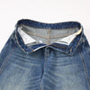 Wide Leg Vintage Washed Distressed Denim Pants