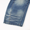 Wide Leg Vintage Washed Distressed Denim Pants