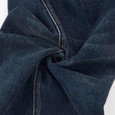 Retro Patchwork Curved Blade Denim Jeans