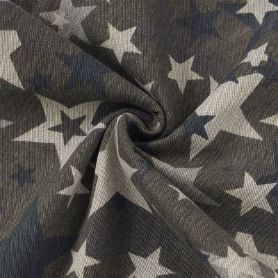 Star Print Oversized Cargo Pants