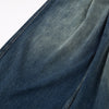 High Waist Pleated Wide Leg Vintage Wash Jeans